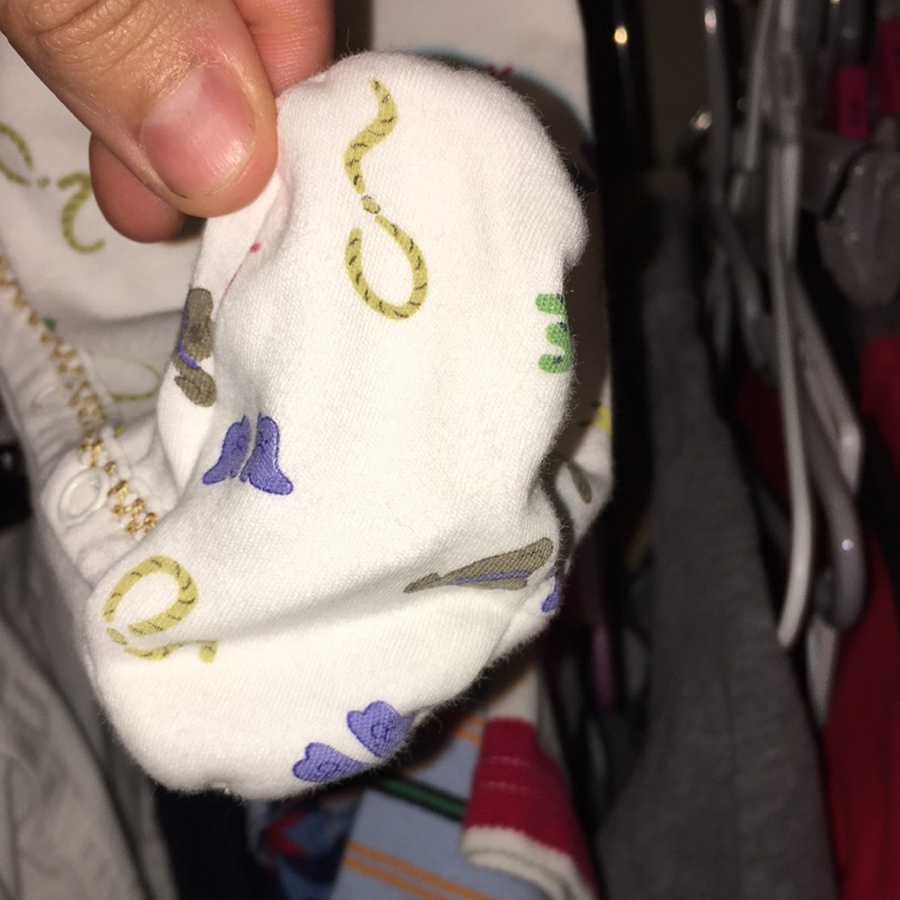 Baby boys footed cowboy pjs